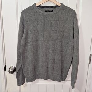 Vintage Tricots St Raphael Cotton Blend Knit Sweater Men’s Medium Grey